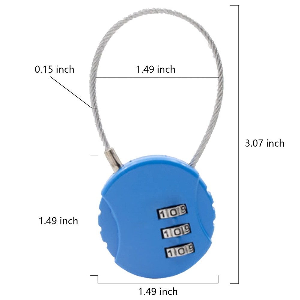 4 Pack Small Locker Lock Digit Combination Lock for School,Toolbox, Employee ...