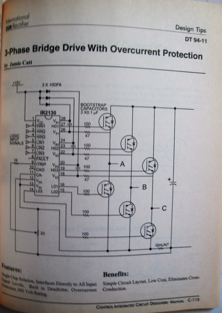 Control Integrated Circuits Designers Manual International Rectifier Electronics