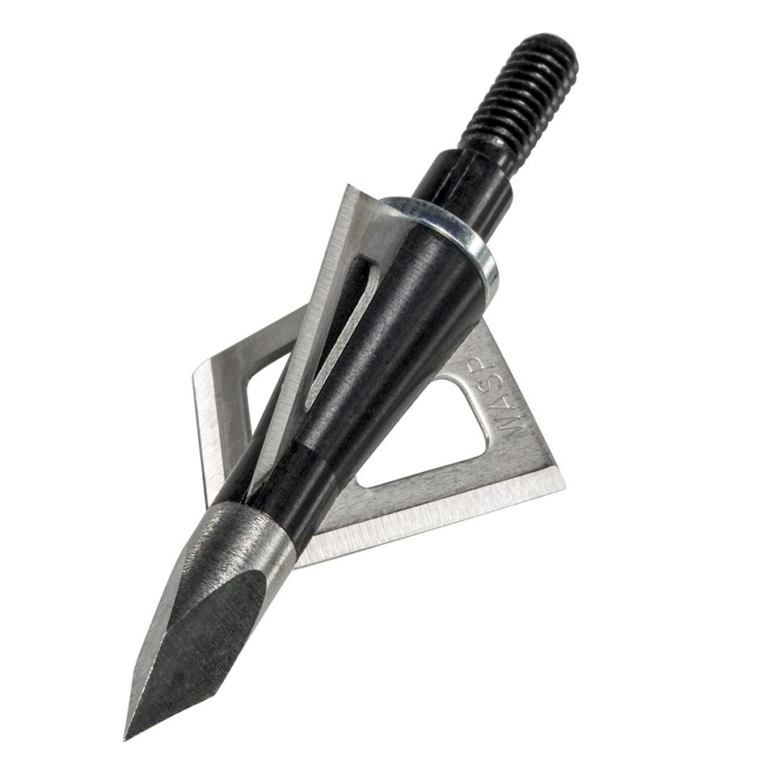 Wasp Boss Fixed Blade Broadheads 125 Grain 3 Pack with 6 Replacement Blades 3125