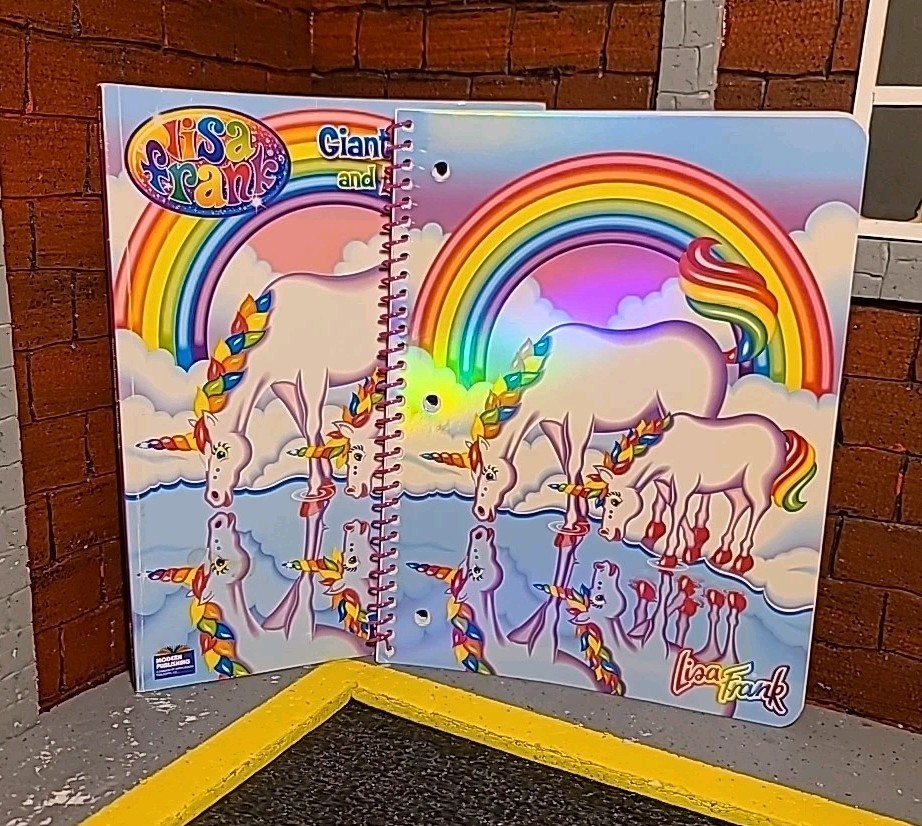 Lisa Frank Magical Reflections Notebook & Matching Activity/Coloring Book