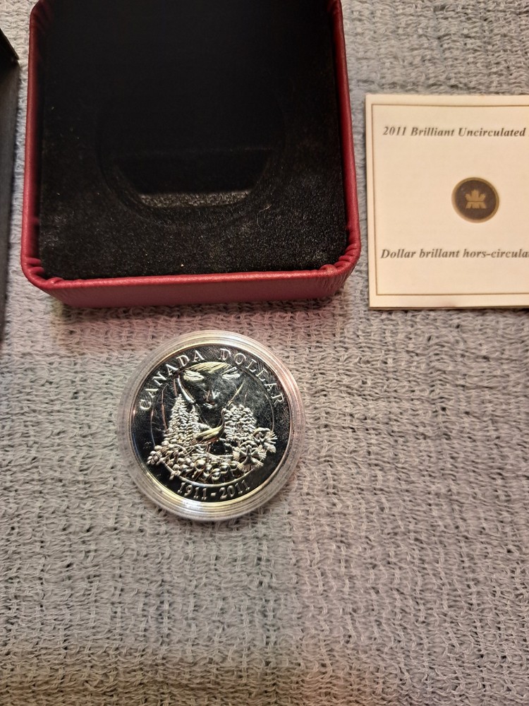 2011 Canada Uncirculated Silver Dollar - Parks Canada 100th Anniversary