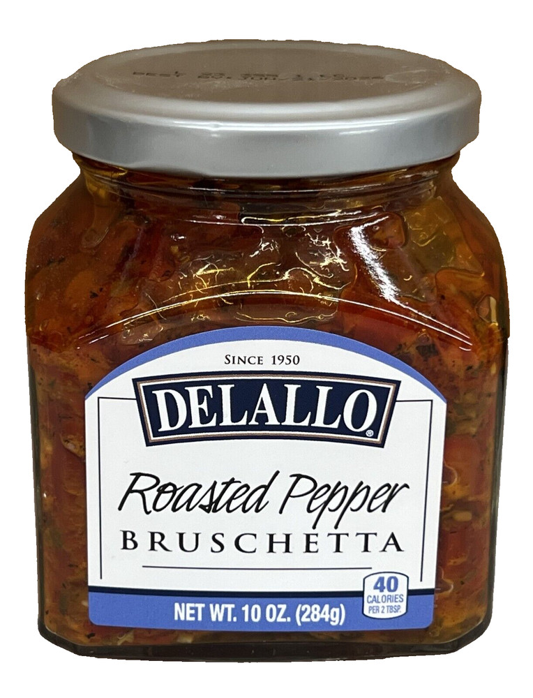 Delallo Roasted Pepper Bruschetta 10 oz