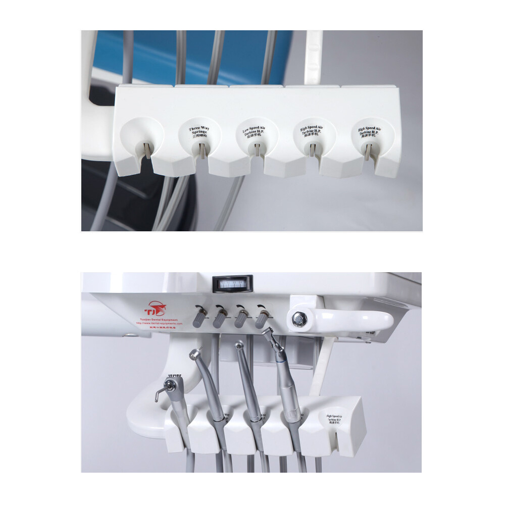 Dental Chair Unit PU Leather Computer Controlled DC Motor Stool Kit /Sterilizer