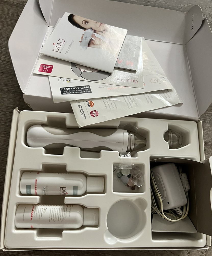 PMD Personal Microderm Complete System-White/Taupe w/ Mfg.box