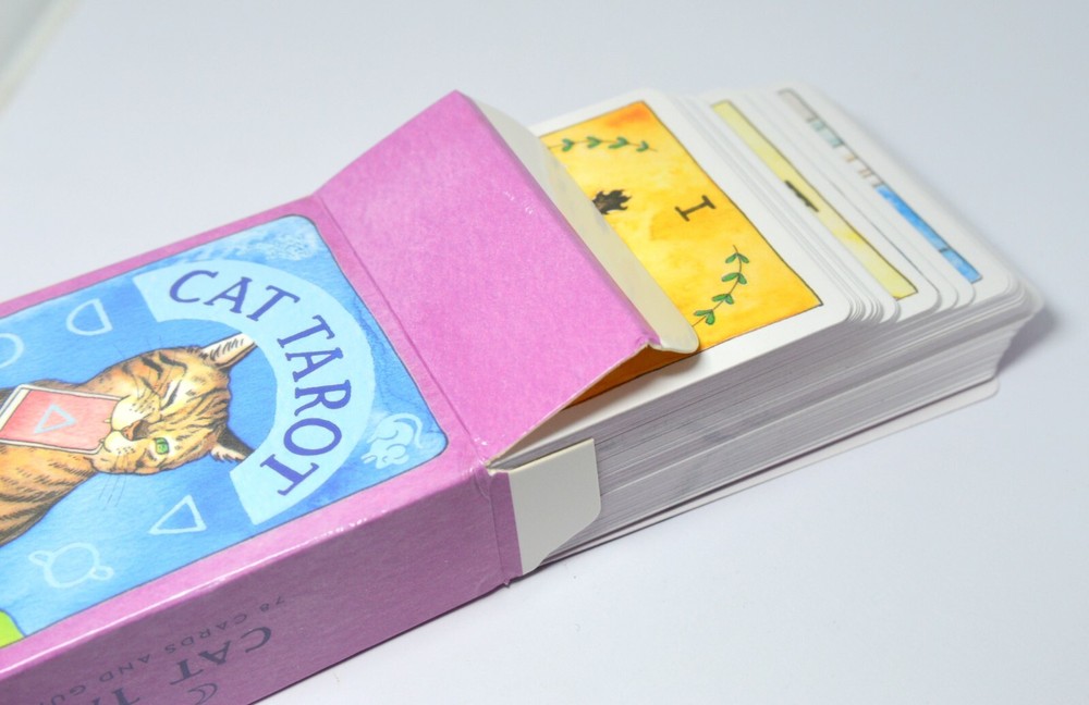 CAT ILLUSTRATED TAROT MAGIC WITCH WIZARD CARDS PACK BUNDLE
