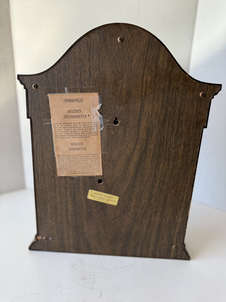 Vintage Springfield Barometer & Thermometer