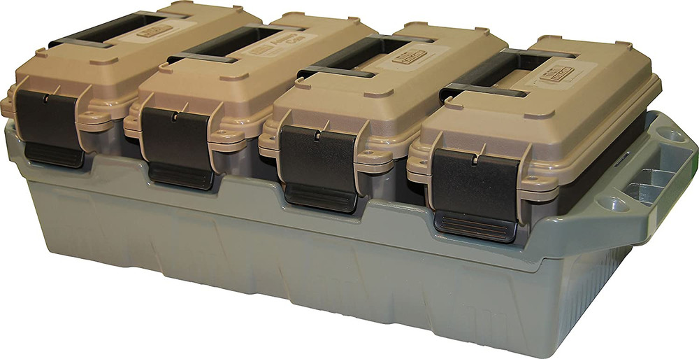 AC4C 4- Can Ammo Crate, Convenient Size, Stackable, Easy Carry and Transport ...