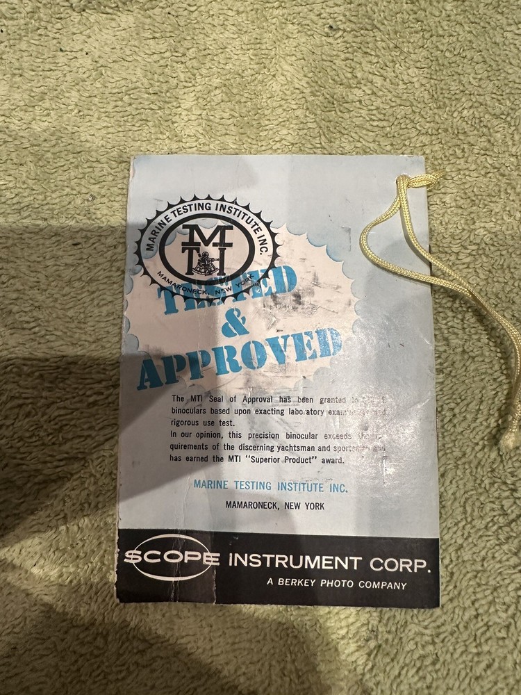 Vintage binocular from Scope tiny chips noticed