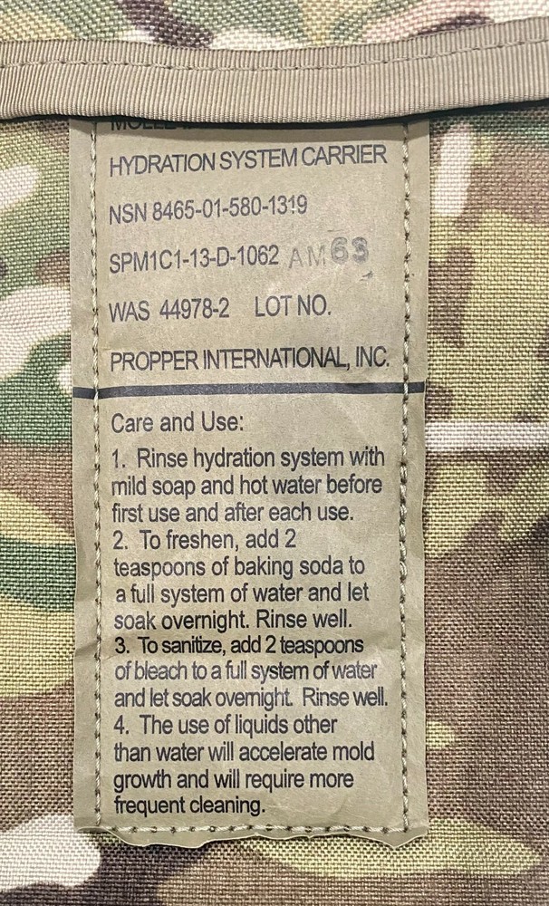 MOLLE II Hydration System Carrier with Bladder OCP Multicam