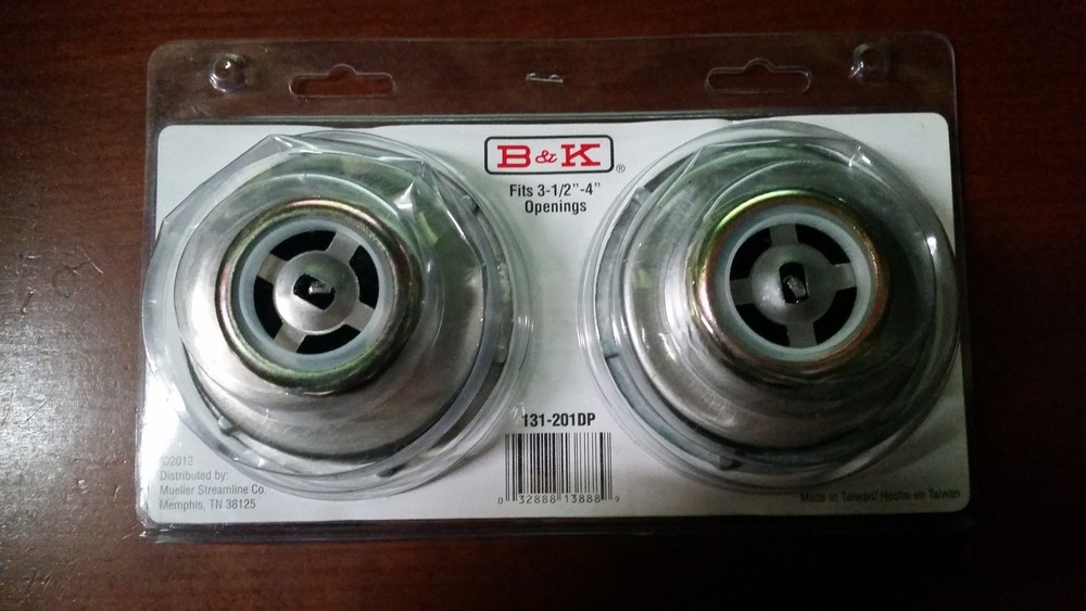 2 Pack B&K Sink Strainer Fixed Post 3-1/2" - 4" 131-201DP NEW (UP3)