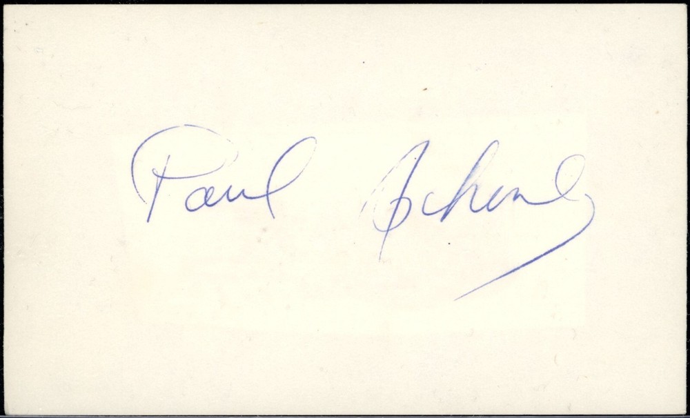 Classical Pianist Paul Schenly Autograph