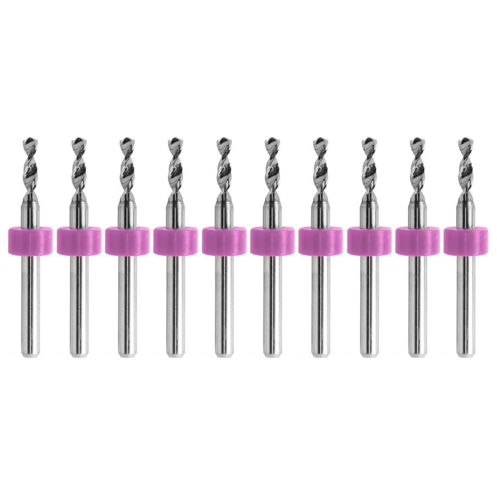 2.80mm (0.110") Solid Carbide Drill Bit – 10 Pack – CNC – Factory Resharpened