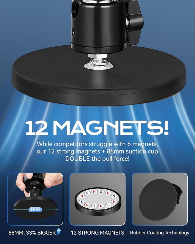 Starlink Mini Magnetic Mount - 12 Magnets, 80lbs Pull Force, Anti-Scratch Design