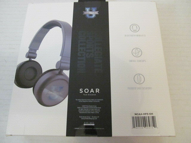 U Collegiate SOAR Wireless Bluetooth Headphones, Ohio State Buckeyes