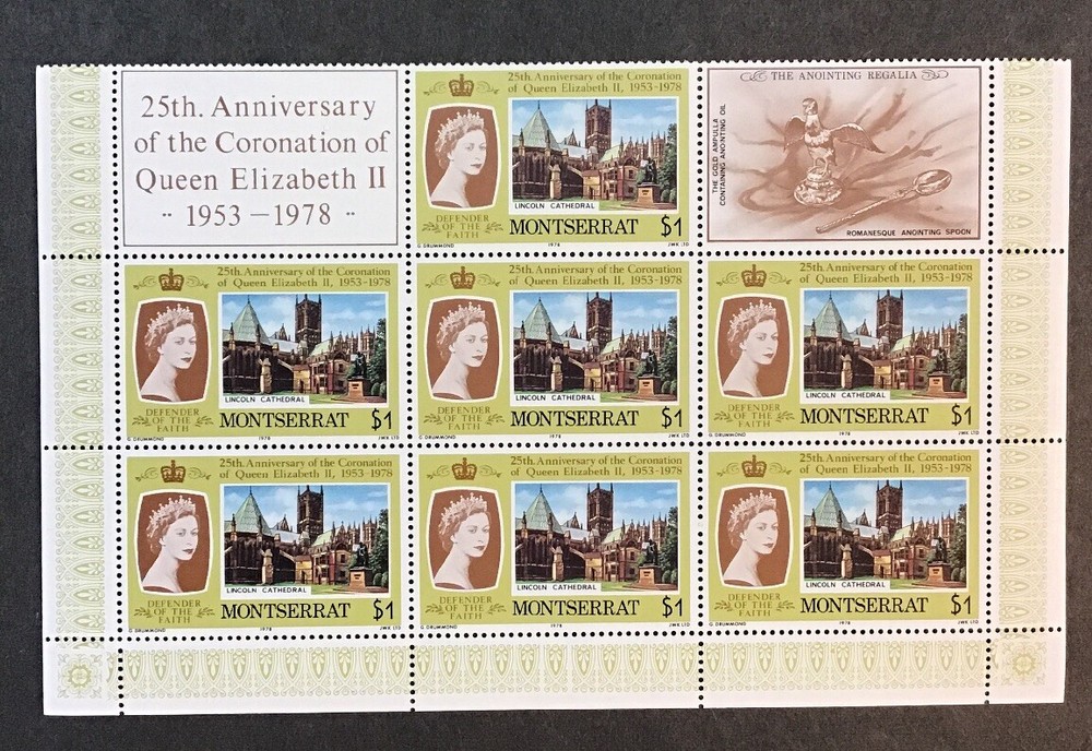 Montserrat 1978 VF MNH Sc#385-88 Partial Sheets