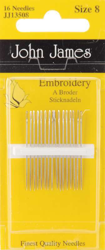 Embroidery Hand Needles Size 8 16/Pkg