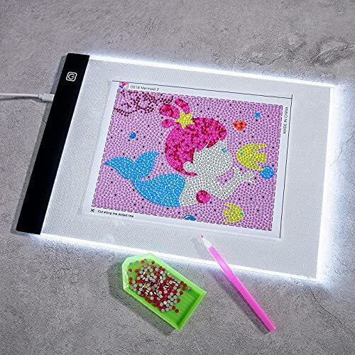 Light Board for Tracing, A4 Led Light Pad Adjustable Light Drawing Pad