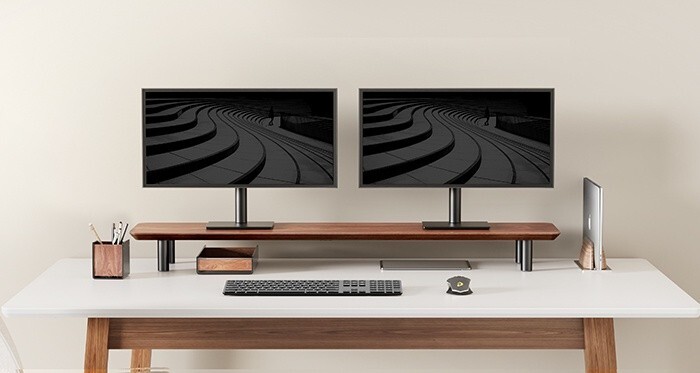 Double fixed bracket portable vertical Laptop Holder stand