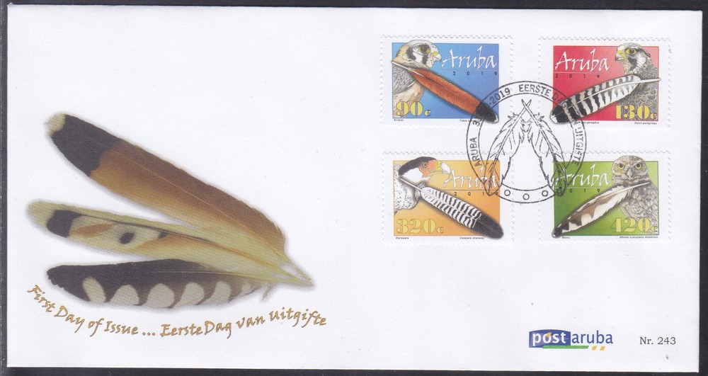 Aruba Issue FDC 2019 (243) Birds