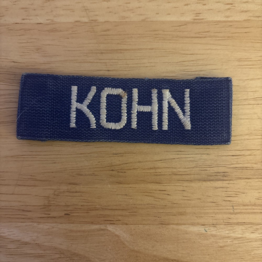 US Military shoulder title pocket Patch “Kohn”