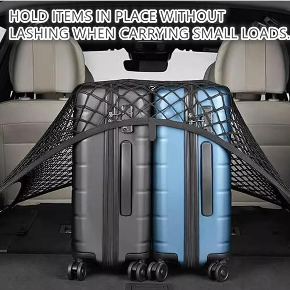 Cargo Net for SUV with Hooks Adjustable Highly Elastic Storage Organizer Net ...