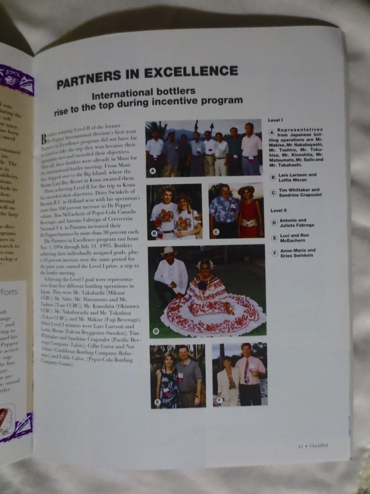 DR PEPPER CLOCK DIAL WINTER 1995 MAGAZINE