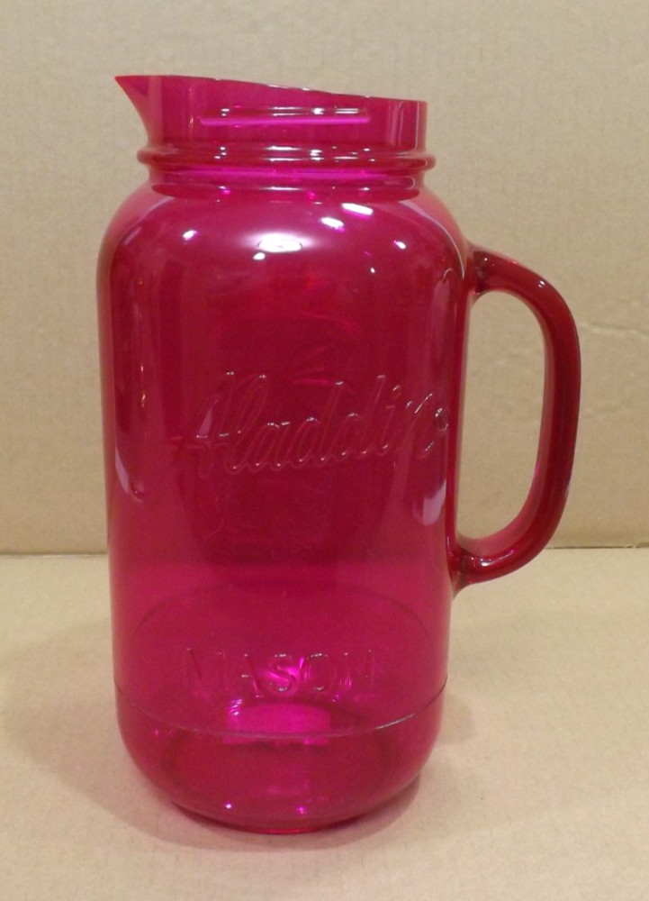 Aladdin Plastic Pitcher Large 80 oz Size Mason Pitcher