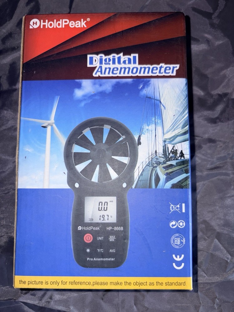 HOLDPEAK 866B Digital Anemometer Handheld Wind Speed Meter