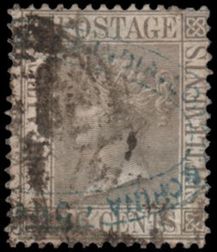 Straits Settlements #57 Used