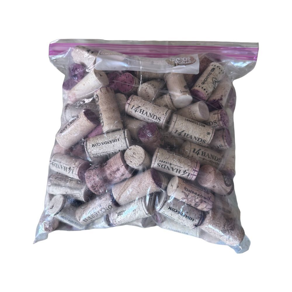 Assorted Wine Corks Collection for Crafts and Decor - 1.5 lbs