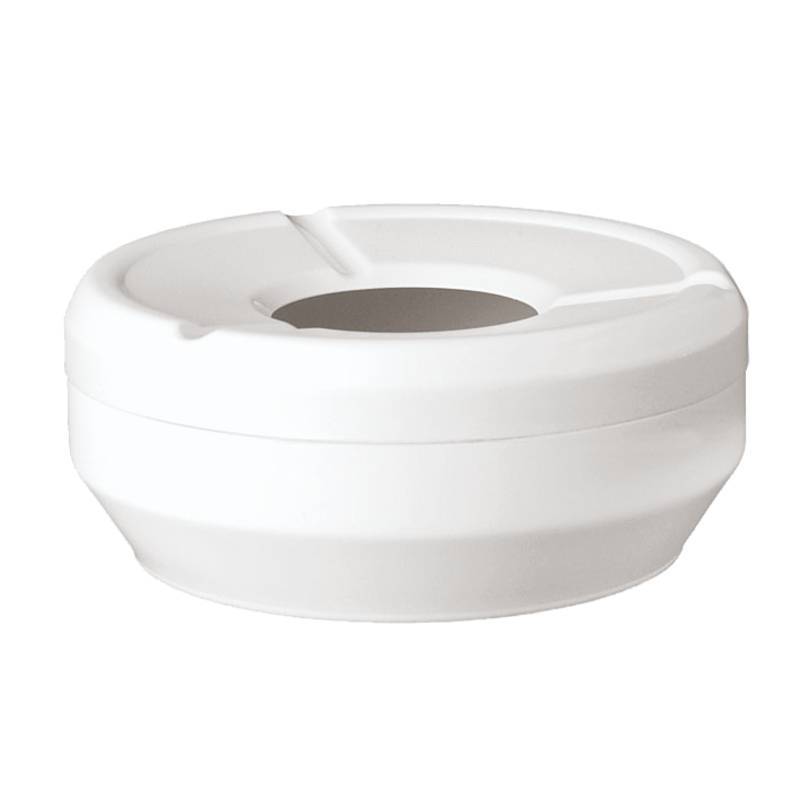 Paderno Sambonet Stackable Ashtray White, Non-Slip, Melamine