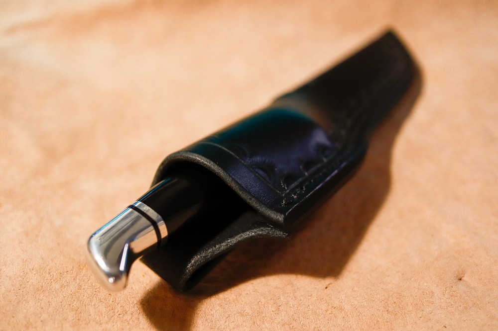 Custom Leather Sheath for Buck 102