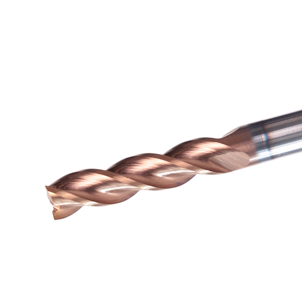 3 Flute 1/8"x1/2"x1-1/2" Variable Helix Solid Carbide End Mill - ALCrN Coated