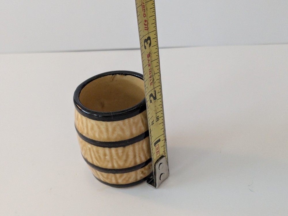 Mini Ceramic Barrel Shot Glas 2"