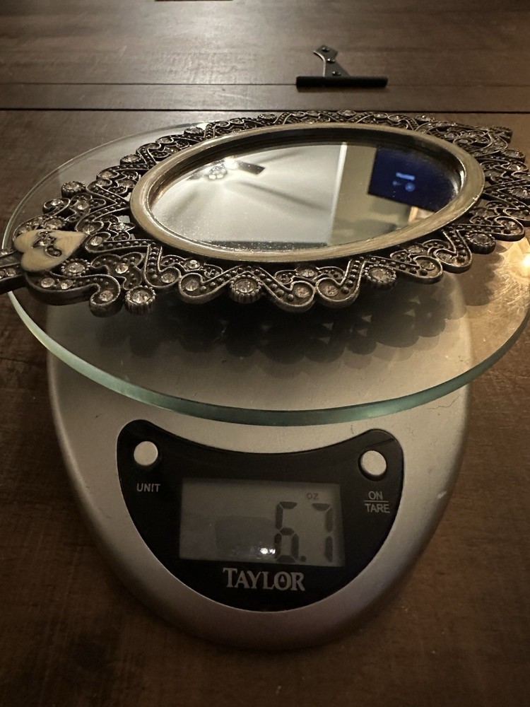 Vintage Ornate Handheld Vanity Mirror
