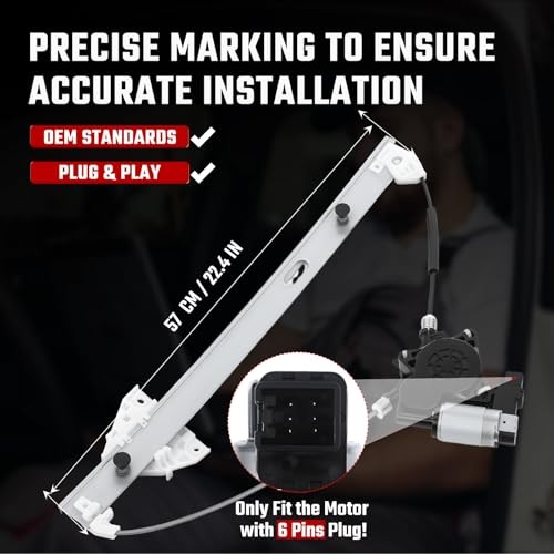 Driver Side Power Window Regulator and Motor Assembly Front Left 751-855