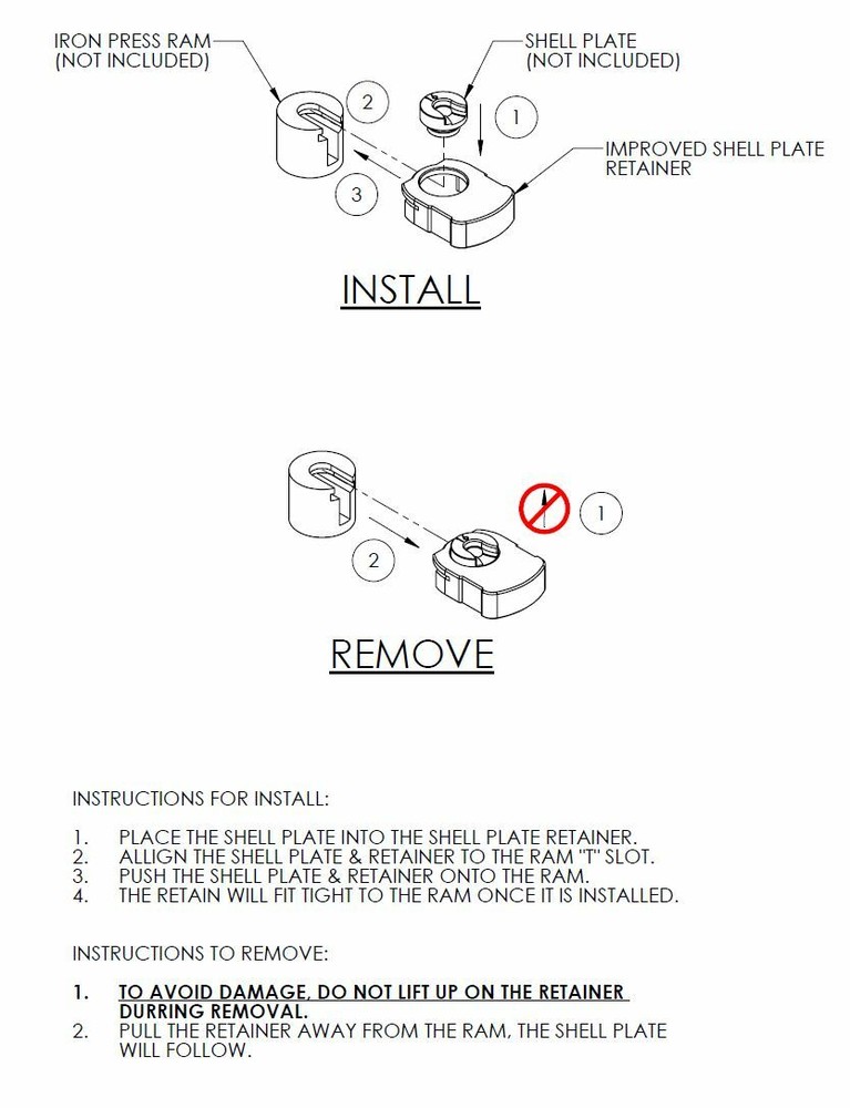 Hornady IMPROVED Iron Press Shell Assist Collar