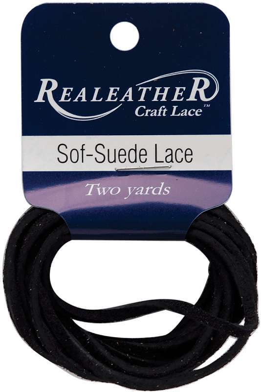 Sof-Suede Lace .094"X2yd Packaged Gothic Black