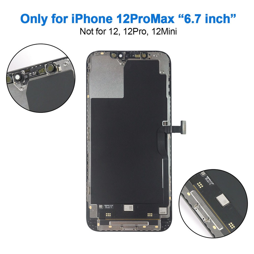 For iPhone 12 Pro Max Screen Replacement Kit Full Assembly Touch Screen LCD