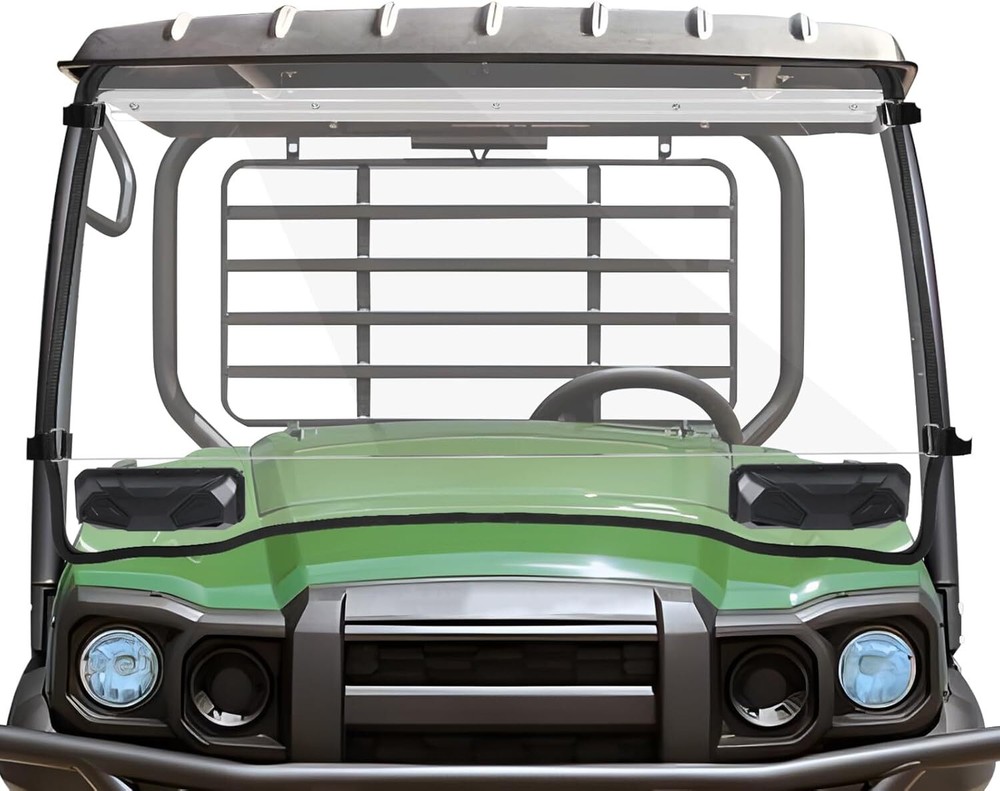 Vented Front Windshield Scratch Resistant for Kawasaki Mule SX XC LE 2017-2026