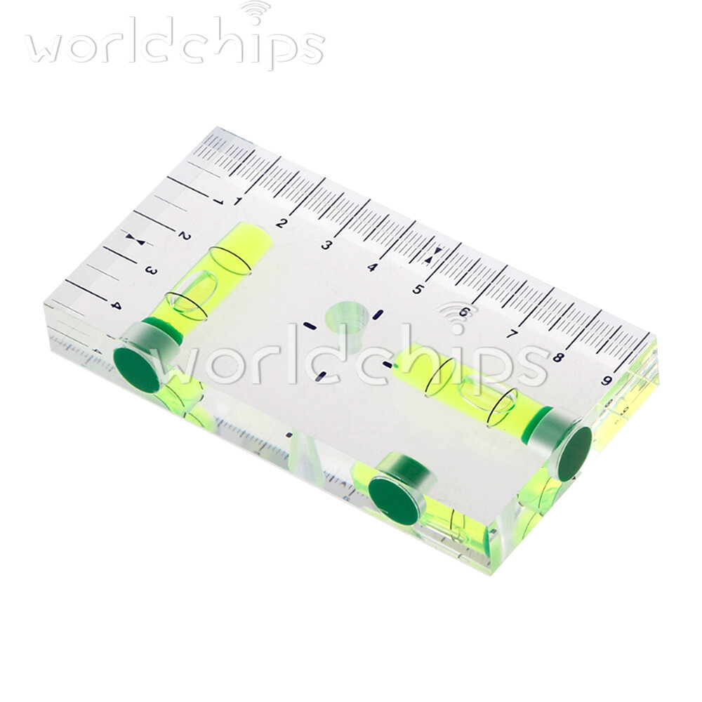 Mini Level High Precision Transparent Two Direction Magnetic Level Bubble Scale