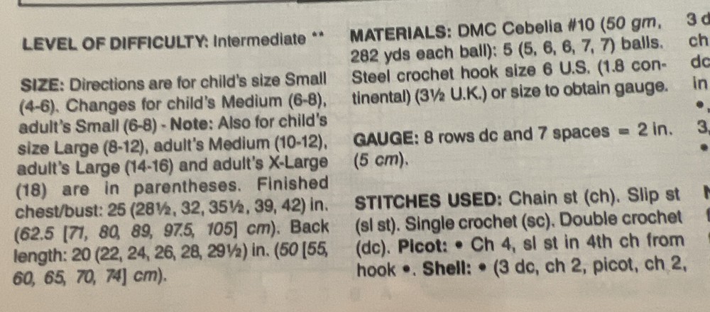 ~ Crochet ~ Tropical Splash Cover Up ~ Pattern Only ~