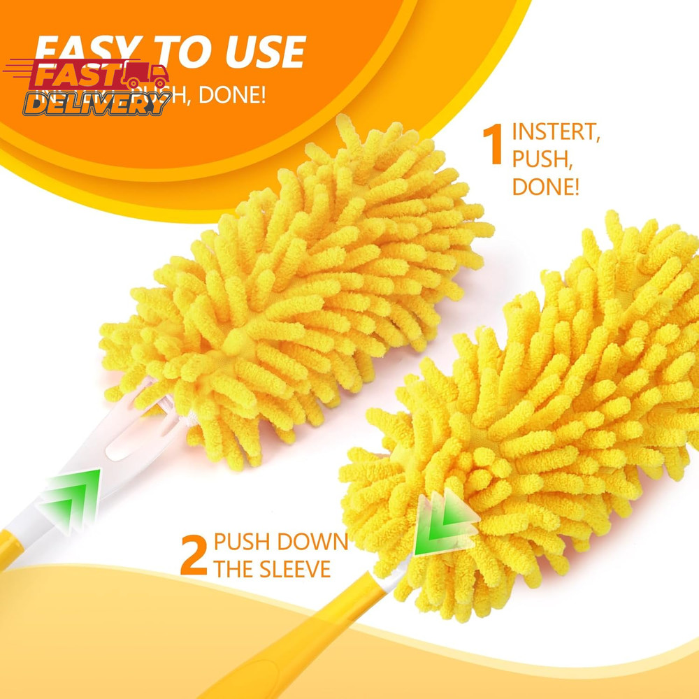 Reusable Duster Refill Compatible with Swiffer Hand Duster - 360 Heavy Duty Dust