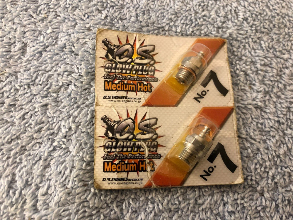 2ea O.S. No. 7 Medium Hot Glow Plugs New In Package