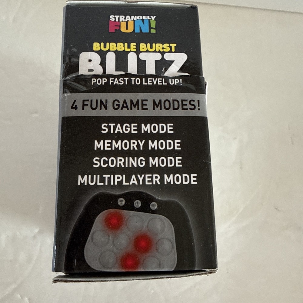 Strangely Fun! Bubble Burst Blitz Electronic Game for Ages 6+ Multiple Boxes