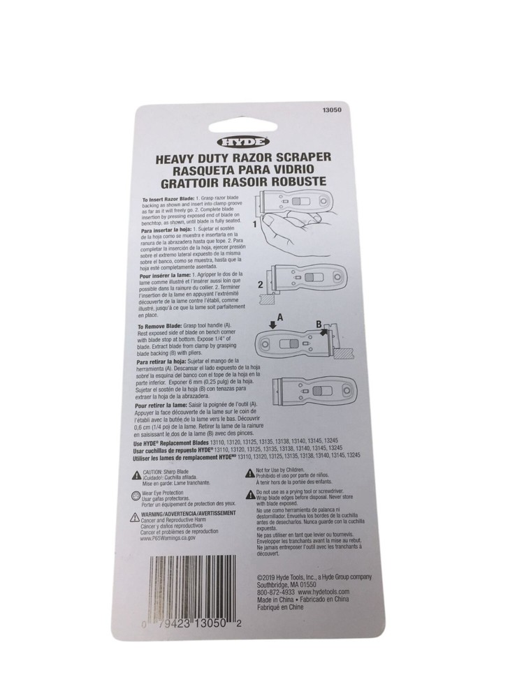 HYDE Heavy Duty Razor Scraper (NEW)