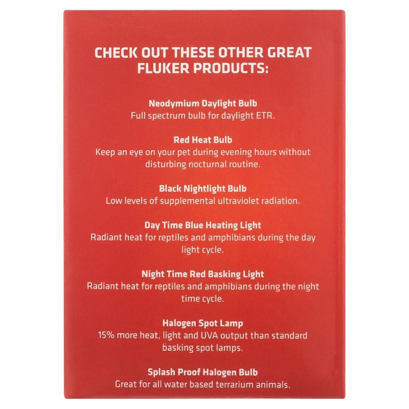 Fluker's Incandescent 75W Light Bulbs, Reptile Basking