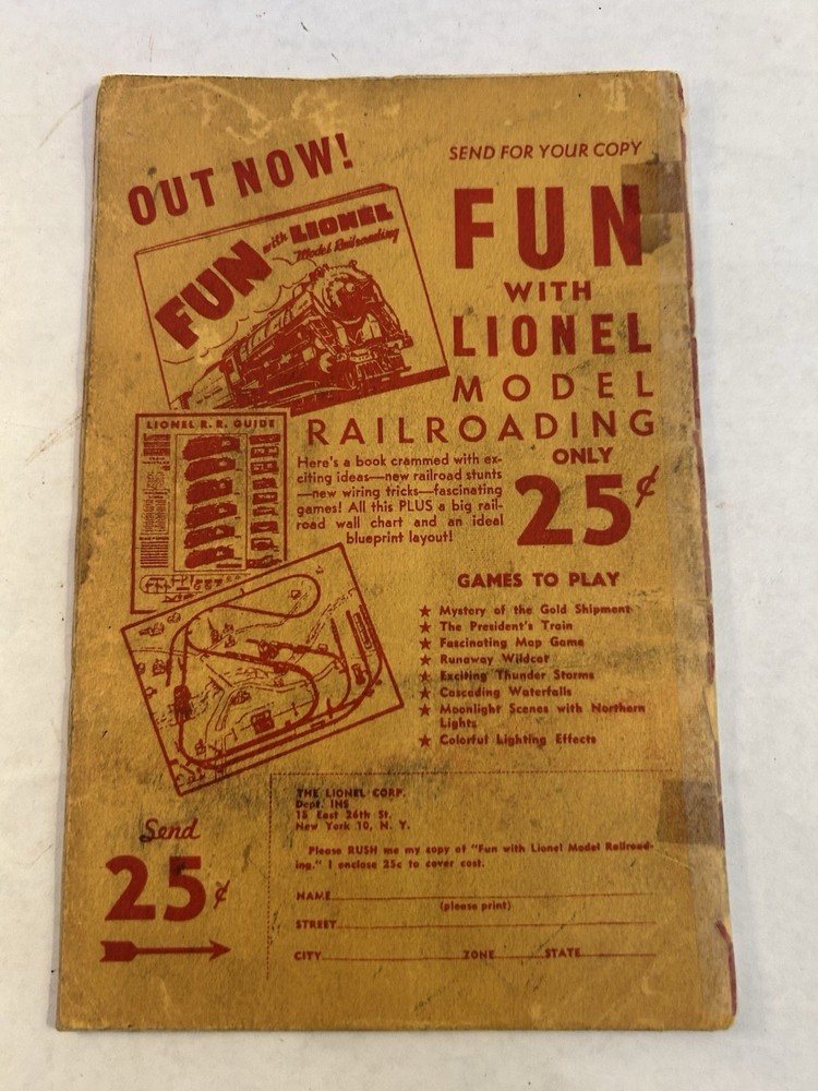 Instructions For Assembling and Operating Lionel Trains - 1946