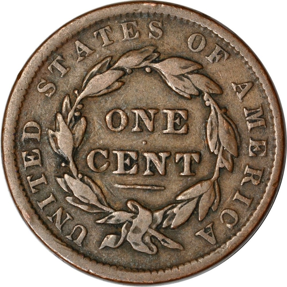 1837 1C Coronet Head Large Cent Fine K19236
