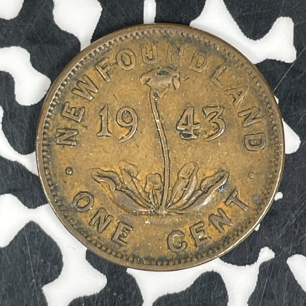 1943 Newfoundland Small Cent Lot#C6020